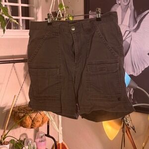 Denali Utility Cargo Shorts Gray Cotton Outdoor Size 34‎